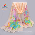 2015 Autumn vintage silk scarves girls leisure colorful floral printing lady infinity chiffon scarves shawl for womens